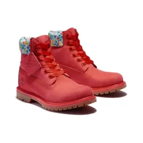 6-Inch Boot « Red » en tissu Liberty