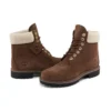 6-Inch Premium Waterproof Boot de 15 cm « Marron et Fleece Collar »