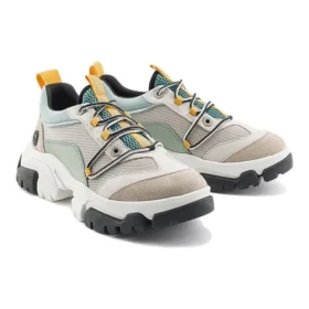 Baskets Adley Way « Nubuck blanc et gris »