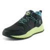 Baskets Solar Wave en matériaux mixtes « Nubuck noir et vert citron »