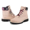 Botte imperméable Lucia Way 6-Inch Boot avec breloques « Nubuck rose clair »