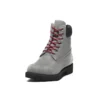 Bottes 6-Inch Premium « Nubuck gris avec rouge »