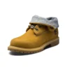 Bottes authentiques imperméables à rabat roulé et imprimé floral « Blé Grey »