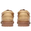 Bottes bateau authentiques à 3 œillets cousues main « Beige »