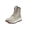 Bottes Brooklyn à fermeture éclair latérale et coupe large « Beige Nubuck »
