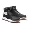 Bottes Brooklyn à fermeture éclair latérale de 15 cm « Nubuck noir avec col rembourré vert »