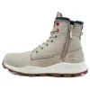 Bottes Brooklyn à fermeture éclair latérale et coupe large « Beige Nubuck »