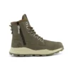 Bottes Brooklyn à fermeture éclair latérale et coupe large « Marron foncé »