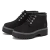 Bottes Chukka imperméables à semelle compensée Stone Street Premium « Noir Nubuck »