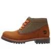 Bottes chukka mi-hautes à lacets haut de gamme « Nubuck marron moyen »
