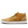 Bottes Davis Square Chukka en cuir et tissu « Blé »