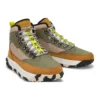 Bottes de randonnée imperméables GreenStride Motion 6 Mid en tissu et cuir « Vert olive »