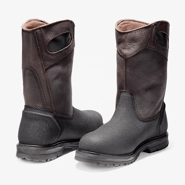 Bottes de travail à embout d’acier Powerwelt pour homme, à enfiler Bottes de travail à embout d’acier Powerwelt pour homme, à enfiler