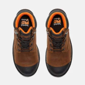Bottes de travail imperméables Boondock 6 pouces à embout de protection pour hommes – Marron