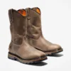 Bottes de travail imperméables à enfiler True Grit pour homme – Café