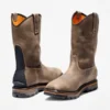 Bottes de travail imperméables à enfiler True Grit pour homme – Café