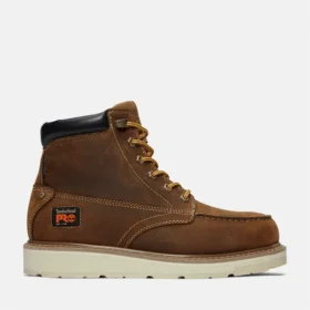 Bottes de travail imperméables Gridworks 6 pouces pour homme – Marron doré