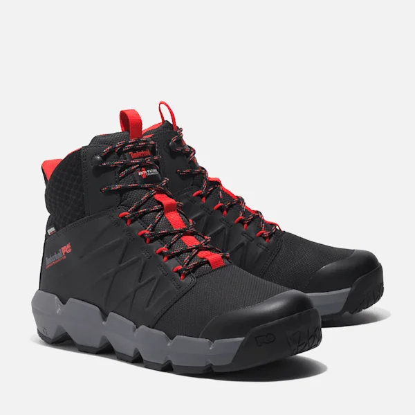 Bottes de travail Morphix 6-Inch Boot à embout composite pour homme – Noir/Rouge Bottes de travail Morphix 6-Inch Boot à embout composite pour homme – Noir/Rouge