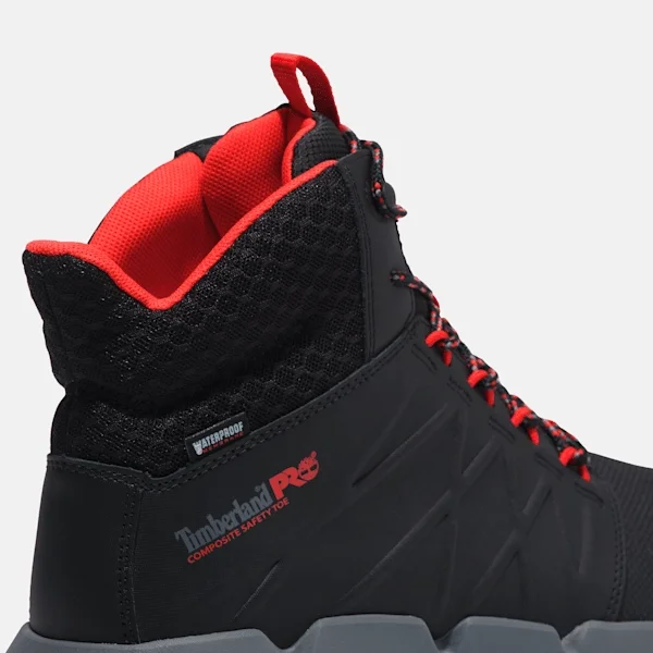 Bottes de travail Morphix 6-Inch Boot à embout composite pour homme – Noir/Rouge Bottes de travail Morphix 6-Inch Boot à embout composite pour homme – Noir/Rouge