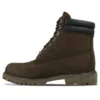Bottes à double col de 15 cm « Nubuck chocolat noir »