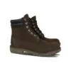 Bottes à double col de 15 cm « Nubuck chocolat noir »