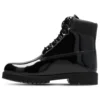 Bottes en cuir verni imperméables Premium Waterproof de 15 cm « Noir »