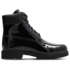 Bottes en cuir verni imperméables Premium Waterproof de 15 cm « Noir »