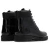 Bottes en cuir verni imperméables Premium Waterproof de 15 cm « Noir »