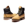 Bottes haut de gamme 6 pouces en cuir et tissu « Nubuck blé et noir »