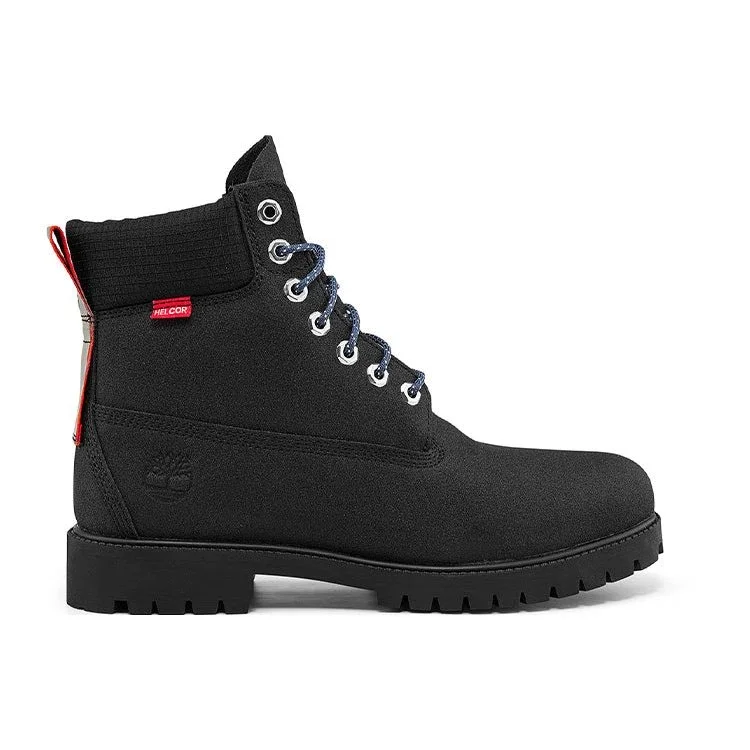 Bottes Heritage 6-Inch imperméables à coupe large « Noir Helcor with Orange »