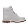 Bottes Heritage 6-Inch imperméables « Gris clair pleine fleur avec col argenté »