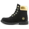 Bottes Heritage 6-Inch imperméables « Nubuck noir et doré »