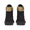 Bottes Heritage 6-Inch imperméables « Nubuck noir et doré »