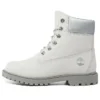 Bottes Heritage 6-Inch « Nubuck blanc et argent »