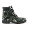 Bottes Heritage 6 pouces imperméables « Nubuck noir à fleurs »