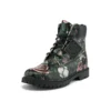 Bottes Heritage 6 pouces imperméables « Nubuck noir à fleurs »