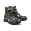 Bottes Heritage 6 pouces imperméables « Nubuck noir à fleurs »