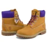 Bottes Heritage à semelle cupsole de 15 cm, coupe large « Nubuck blé et violet »