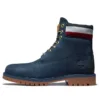Bottes Heritage à semelle cupsole de 15 cm « Nubuck bleu marine et rouge »