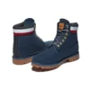 Bottes Heritage à semelle cupsole de 15 cm « Nubuck bleu marine et rouge »