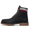 Bottes Heritage à semelle cupsole de 15 cm « Nubuck noir et rouge »