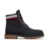 Bottes Heritage à semelle cupsole de 15 cm « Nubuck noir et rouge »