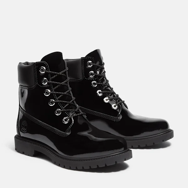 Bottes imperméables 15 cm en cuir verni Premium 6-Inch Boot pour femme Bottes imperméables 15 cm en cuir verni Premium 6-Inch Boot pour femme