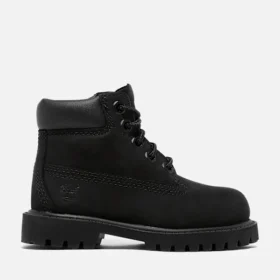 Bottes imperméables 6-Inch pour tout-petits – Nubuck noir