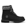 Bottes imperméables 6 pouces à largeur large « Noir Nubuck Logo »