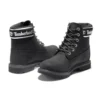 Bottes imperméables 6 pouces à largeur large « Noir Nubuck Logo »