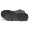 Bottes imperméables 6 pouces à largeur large « Noir Nubuck Logo »