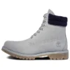 Bottes imperméables à double col de 15 cm « Grey Furry Blue »