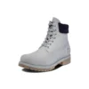 Bottes imperméables à double col de 15 cm « Grey Furry Blue »