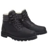 Bottes imperméables à doublure chaude Britton Road « Noir pleine fleur »